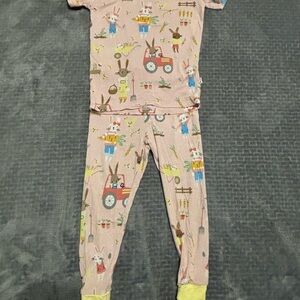 Little Sleepies Pink Kids Pajama Set
